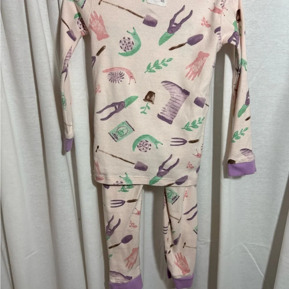 Burt’s Bees Gardening Print Pajama Set - Lavender Trim